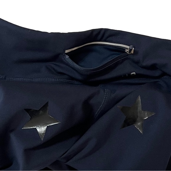 Jessica Simpson Navy Blue and Black Star Leggings that Glitter Women’s Medium - Picture 9 of 16